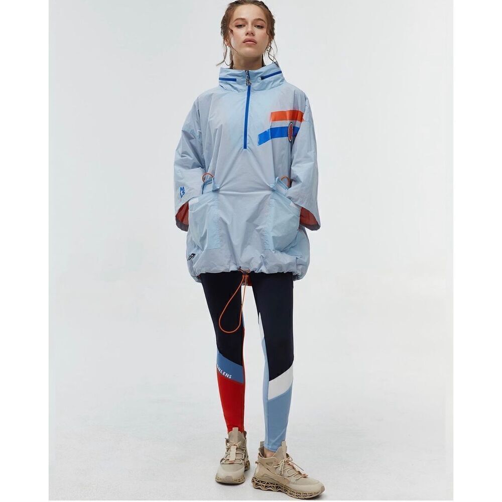 MAGNLENS Blue ANORAK  ACTIVE Lightweight Windbreaker Jacket NWOT $285